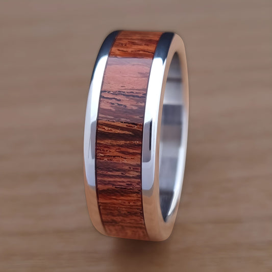 Wood Inlay Ring - Camelthorn