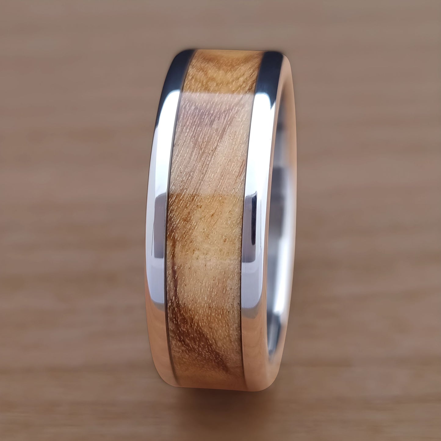 Wood Inlay Ring - Ironwood