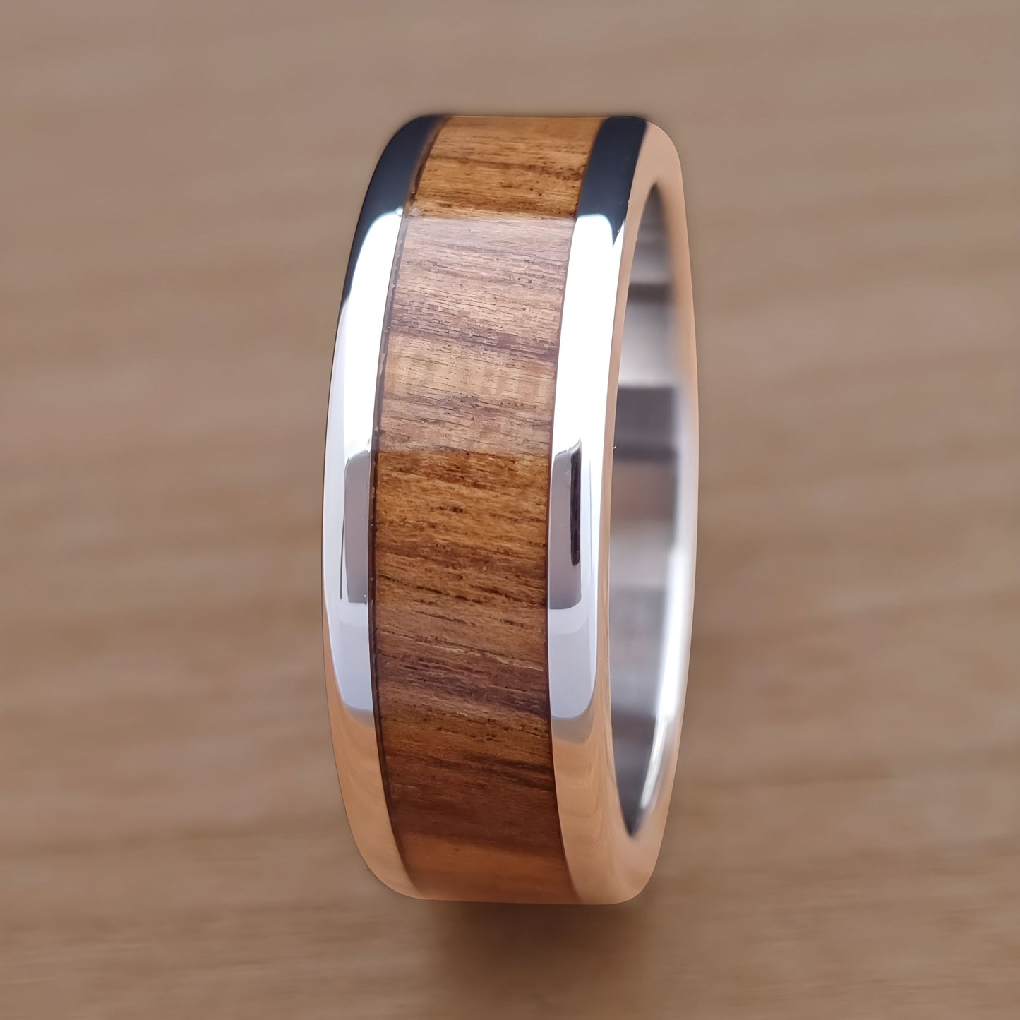 Wood Inlay Ring - Tamboti