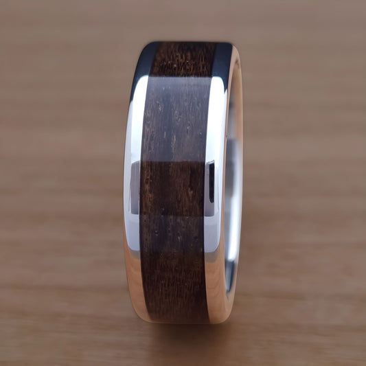 Wood Inlay Ring - Ziricote